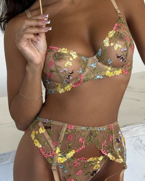 Комплект Sexy Flowers бюст+ трусики